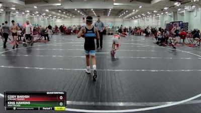 85 lbs Quarterfinal - Cody Bakhsh, Steller Trained vs King Hawkins, Unattached