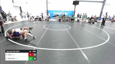 129 lbs 7th Place - Alexander Reid, Level Up vs COLIN MARTIN, Virginia Team Predator