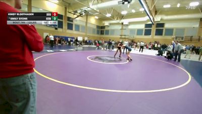 135lbs Champ. Round 2 - Kinsy Elsethagen, Southridge (Girls) vs Emily Stone, Hermiston (Girls)