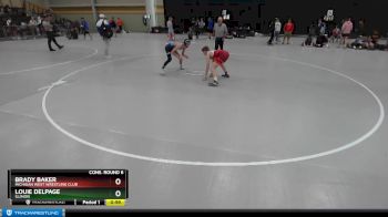 113 lbs Cons. Round 6 - Louie DelPage, Illinois vs Brady Baker, Michigan West Wrestling Club