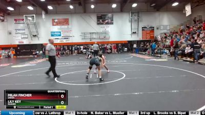 115 lbs Quarterfinal - Lily Key, Rainier vs Milah Fincher, Union