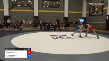 67 kg Quarterfinal - Seth Lambers, Ohio vs Payton Jacobson, Ringers Wrestling Club