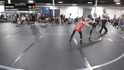 72 lbs Round 3 (6 Team) - Theo King, Xtreme Team Grey vs Jace Lawrence, NJ Squeeze