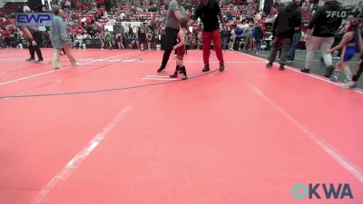 55 lbs Quarterfinal - Jasper McKisson, Perry Wrestling Academy vs Barrett Dickson, Enid Youth Wrestling Club