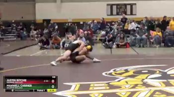 149 lbs Cons. Round 3 - Maxwell Carrier, Baldwin Wallace vs Justin Ritchie, Baldwin Wallace