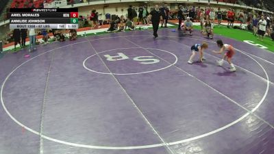 52-58.4 lbs Champ. Round 3 - Ariel Morales, Nevada vs Annilise Johnson