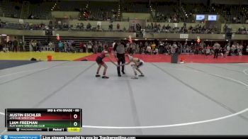 80 lbs Semifinal - Liam Freeman, Flat Earth Wrestling Club vs Austin Eschler, JJ`s Club Wrestling