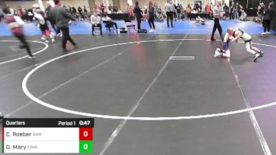 Boys 3rd-4th Grade - 77 Quarters - Collin Roeber, Siouxland Wrestling Academy vs Owen Mary, Iowa