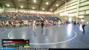 120 lbs Finals (8 Team) - Niko Barnes, NEVADA1 vs Landon Carver, Oregon2