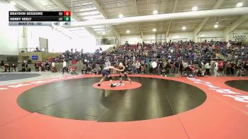 157 lbs Cons. Round 2 - Braydon Sessions, Riverton vs Henry Seely, Layton