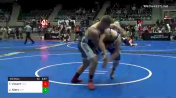 285 lbs 5th Place - Taylor Vincent, Maize vs Jayden Akers, Guthrie Bluejay Wrestling