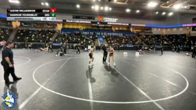 144 lbs Quarterfinal - Dawson Youngblut, Don Bosco vs Justin Williamson, Chicago (Mt. Carmel)