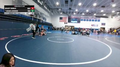 190 lbs Champ. Round 2 - Adam Lownds, Thunder Basin High School vs Brady Dibble, Natrona County