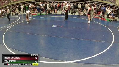 99 lbs Cons. Round 1 - Tru Brown, CARBON vs Stockton Judd, Uintah Jr High Wrestling