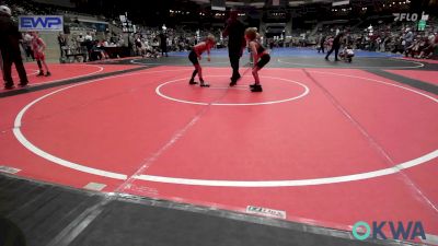 64 lbs Semifinal - Oakes Benton, Honey Badgers Wrestling Club vs Wyatt Holtz, Wagoner Takedown Club