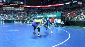 1A-165 lbs Champ. Round 1 - Jaxon Edwards, Central Springs vs Cody Cox, Lake Mills