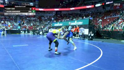 1A-165 lbs Champ. Round 1 - Jaxon Edwards, Central Springs vs Cody Cox, Lake Mills