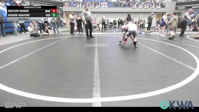 90 lbs Rr Rnd 1 - Waylen Higbee, Morrison Takedown Club vs Kaiden Knapski, Kingfisher YellowJackets