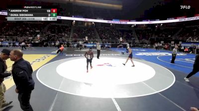 I-116 lbs Quarterfinal - Dunia Sibomana, Long Beach vs Andrew Poh, Valley Stream North