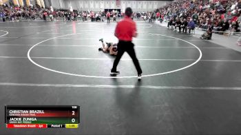 106 lbs Champ. Round 1 - Christian Brazill, Kenosha Indian Trail vs Jackie Zuniga, Green Bay Preble