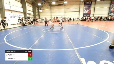 220 lbs Consi Of 8 #2 - Chris Ayala, NY vs Logan Mcbee, TN