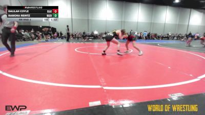 120 lbs Rr Rnd 3 - Dalilah Coyle, Black Widows 7-12 vs Ramona Reintz, Washington 7-12