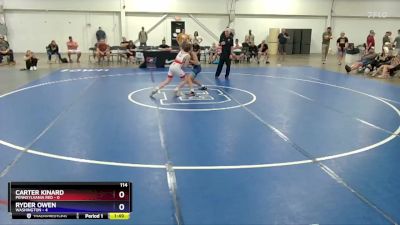 114 lbs Placement Matches (8 Team) - Carter Kinard, Pennsylvania Red vs Ryder Owen, Washington