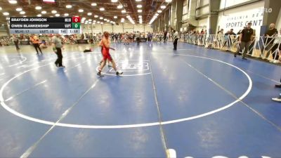 100 lbs Round 5 (4pm Saturday) - Brayden Johnson, Mile High vs Owen Blankenship, VA. Patriots