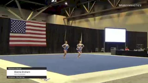 Gianna Graham - Women's Group, Acro Explosion - 2021 USA Gymnastics Championships