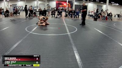 105 lbs Round 3 (4 Team) - Chris Wolf, SC Prep vs Nick Banos, Mat Warriors Black