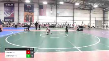 52 lbs Rr Rnd 1 - Joey Brown, Indiana Outlaws Gold vs Jase Atherton, Ride Out Wrestling Club Blue