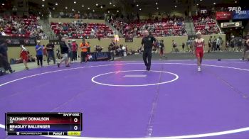 106 lbs Quarterfinal - Zachary Donalson, AR vs Bradley Ballenger, MO