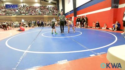 105 lbs Quarterfinal - Cael Pritchard, Bristow Youth Wrestling vs Alexander Scroggins, Coweta Tiger Wrestling