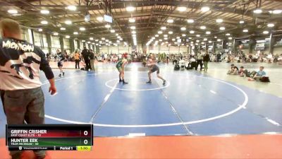 115 lbs Rd# 7- 10:45am Saturday Final Pool - Hunter Eek, Team Michigan vs Griffin Crisher, East Coast Elite