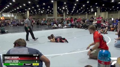 55 lbs 2nd Wrestleback (16 Team) - Carson Oster, Panhandle Punishers vs Brody Rogers, Alabama Elite Black