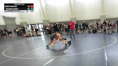 63 lbs Champ. Round 2 - Magnus Trout, Northside Wrestling Club vs Aiden Sanchez, Sanderson Wrestling Academy