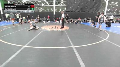 134 lbs Rr Rnd 3 - Justin Tuhari, Northeast Elites White - HSC vs Eli Harrigan, Sly Fox Orange - HSC