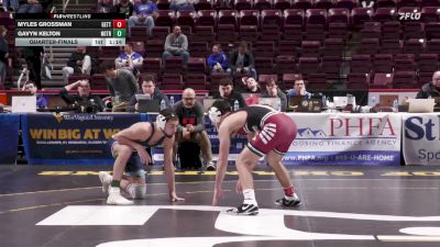 139 lbs Quarterfinal - Myles Grossman, Gettysburg vs Gavyn Kelton, Notre Dame GP