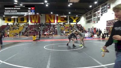 170 lbs Quarterfinal - Brooklyn Bittner, Project 8 Wrestling vs Claire Duarte, Beat The Streets LA