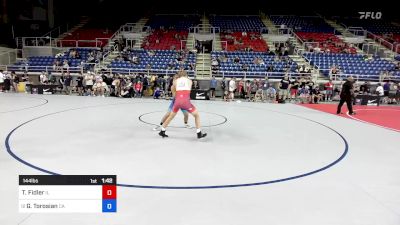 144 lbs Rnd Of 64 - Tommy Fidler, IL vs Gregory Torosian, CA