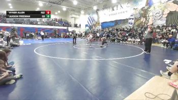 126 lbs 1st Place Match - Ryker Allen, Post Falls vs Jaxson Freeman, Caldwell