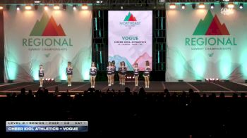 Cheer Idol Athletics - Vogue [2026 L2.1 Senior - PREP - D2 Day 1] 2026 The Northeast Regional Summit