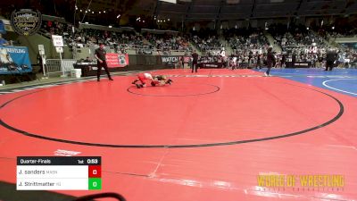 49 lbs Quarterfinal - Jack Sanders, Mat Assassins vs Jordy Strittmatter, Young Guns