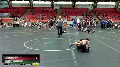 72 lbs Semis (4 Team) - Legend Portillo, Neighborhood vs Vincent Weingart, Donahue WA