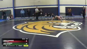 184 lbs Cons. Round 3 - Jack Rogers, Roger Williams vs John Summers, Springfield