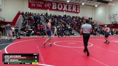 285 lbs Cons. Round 2 - Jose Mendoza, Shasta Community College vs Amin Qouchbane, Unattached Clackamas Community College