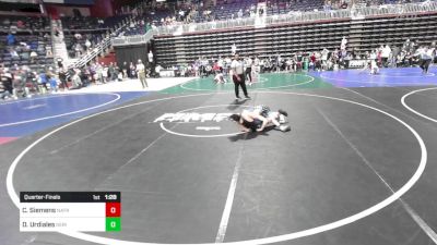 98 lbs Quarterfinal - Colson Siemens, Natrona Colts vs Dominick Urdiales, Gering WC