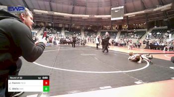 46 lbs Round Of 32 - Jett Hamm, Pocola Youth Wrestling vs Charley Ray Wells, Claremore Wrestling Club