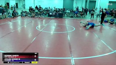 187 lbs Placement Matches (8 Team) - Dominic Darch, New York Gold vs Steven Gomez III, California