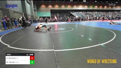 92 lbs Consi Of 8 #2 - Hunter Quirarte, Red Wave Wrestling vs Myles Terrell, Bay Area Dragons